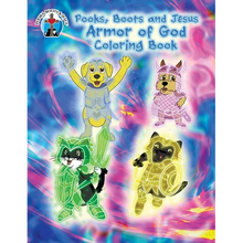 Pooks, Boots and Jesus Armor of God Coloring Book - Paperback