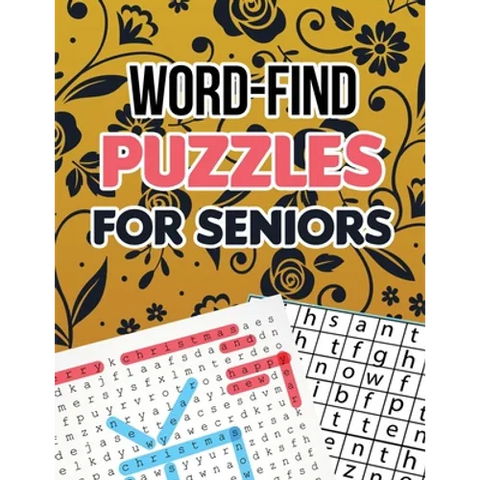 Word-Find Puzzles for Seniors: Word Search Brain Workouts Book, Word Searches to Challenge Your Brain, Brian Game Book for Seniors in This Christmas