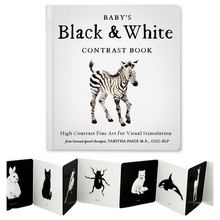 Baby's Black and White Contrast Book: High-Contrast Art for Visual Stimulation at Tummy Time - Board Book